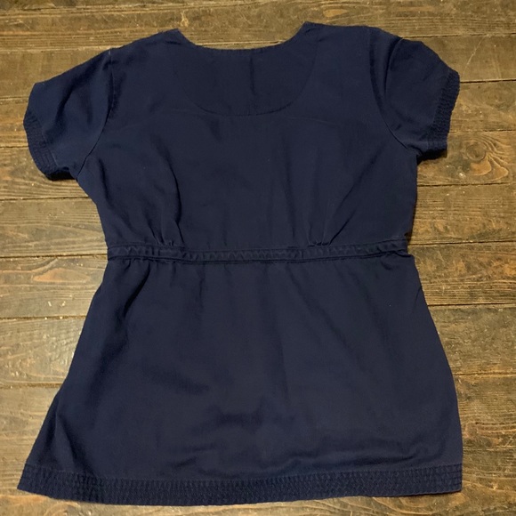 Navy Koi Scrub Top - Picture 3 of 3